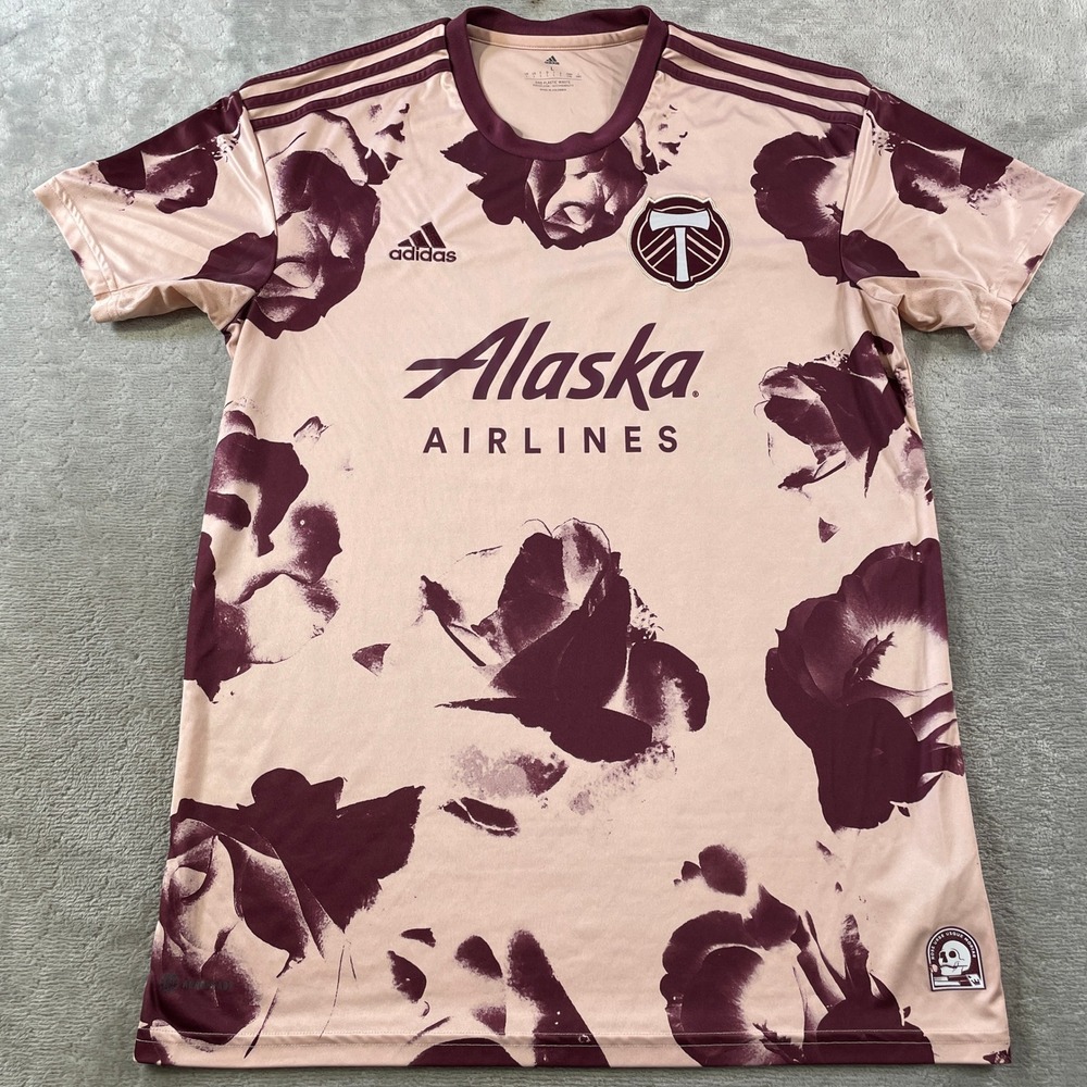 Portland Timbers Adidas Heritage Rose Jersey Mens Large Pink 22/23 Season
